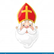 Saint nicolas portrait mignon de personnage dessin anime 147327420