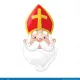 Saint nicolas portrait mignon de personnage dessin anime 147327420